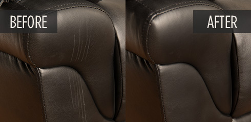 LEATHER Chair REPAIR Before and After